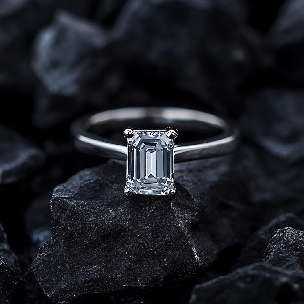Emerald Cut Diamond Engagement Rings Classic Style