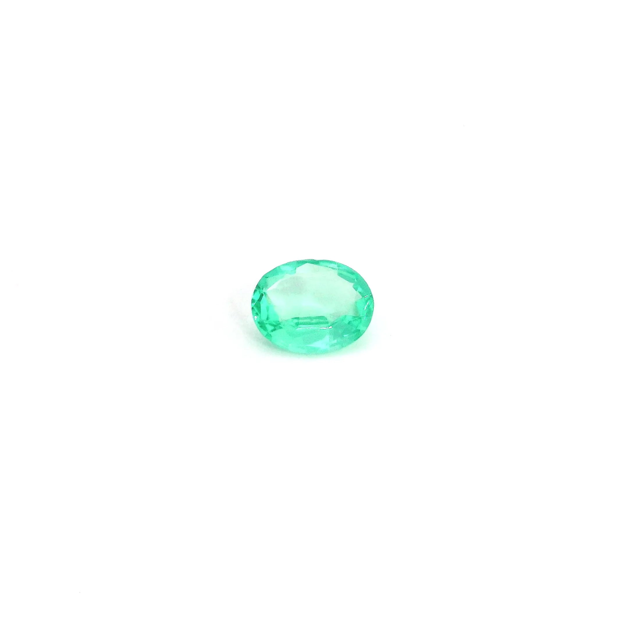 0.28ct Oval Natural Emerald (Colour Green, Clarity Slightly Included, Cut Faceted)