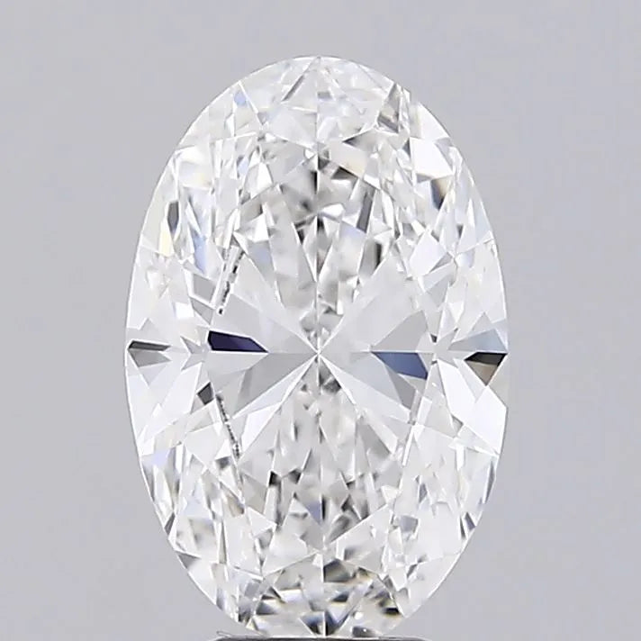3.21ct Oval Lab Grown Diamond (Colour E, Clarity VVS2, IGI Certified)