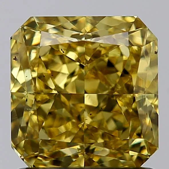 1.35ct Radiant Natural Diamond (Fancy Deep Brownish Yellow, Clarity VS2, GIA)