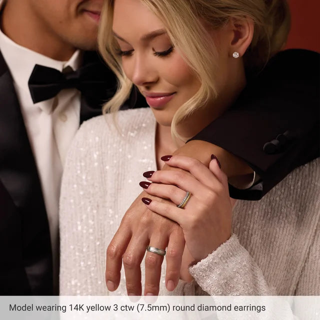 14k Yellow Gold 1 CTW Lab-Grown Diamond Stud Earrings