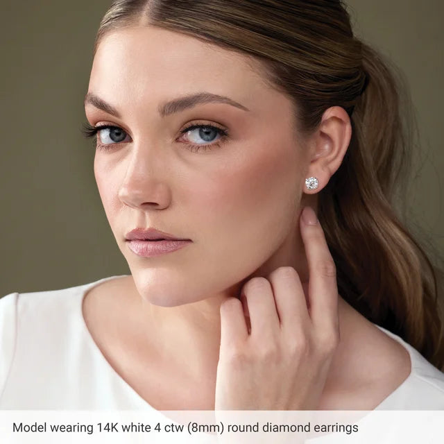 14K Yellow Gold 1.5 CTW Lab-Grown Diamond Earrings