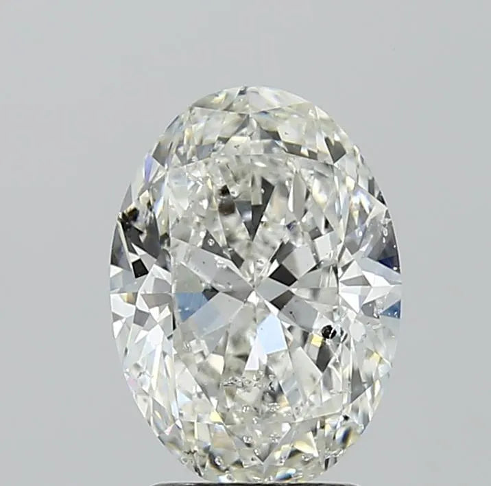 2.50ct Oval Natural Diamond (Colour H, Clarity SI2, HRD Certified)