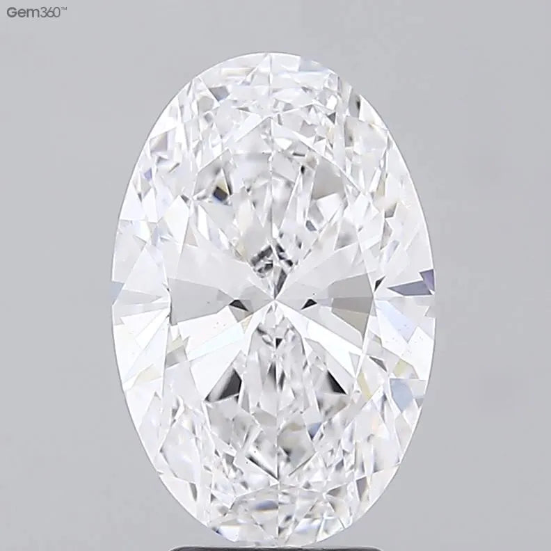 4.00ct Oval Lab Grown Diamond (Colour D, Clarity VS1, IGI Certified)