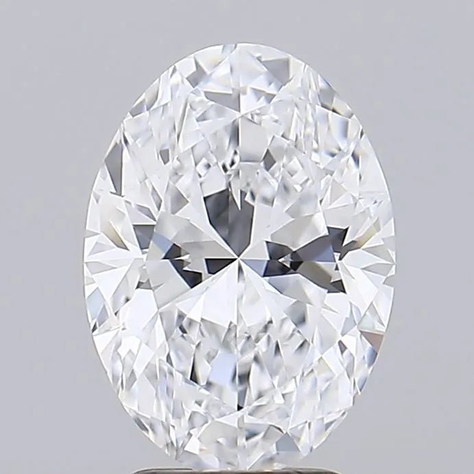 2.21ct Oval Lab Grown Diamond (Colour D, Clarity IF, IGI Certified)