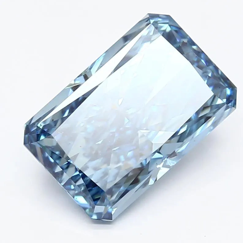 2.63ct Radiant Lab Grown Diamond (Colour Fancy Vivid Blue, Clarity VS1, IGI Certified)