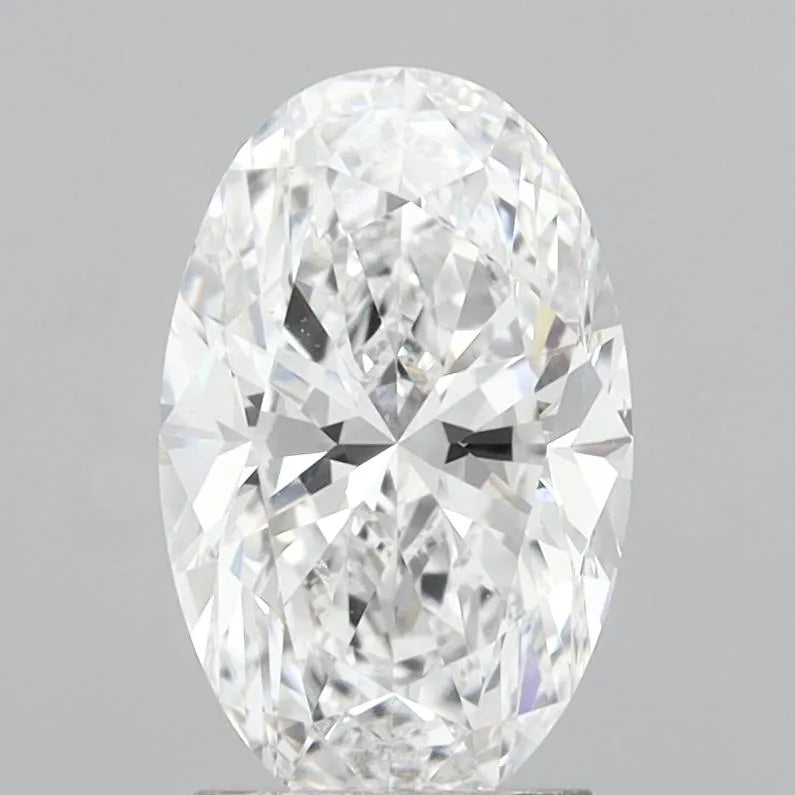 2.50ct Oval Lab Grown Diamond (Colour D, Clarity VS1, IGI Certified)