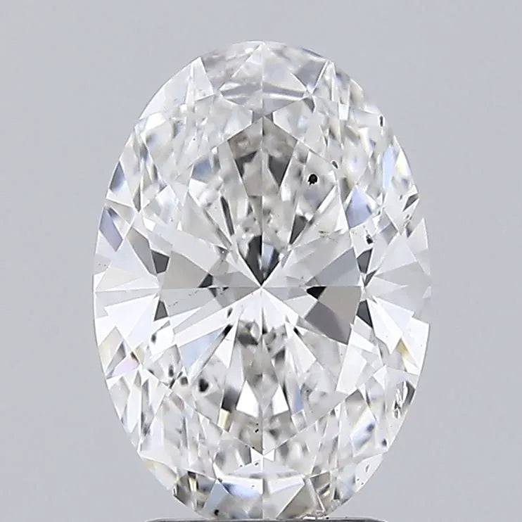 2.18ct Oval Lab Grown Diamond (Colour G, Clarity SI1, Cut EX, IGI Certified)