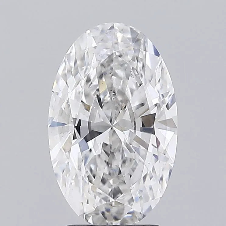 2.50ct Oval Lab Grown Diamond (Colour G, Clarity SI1, IGI Certified)