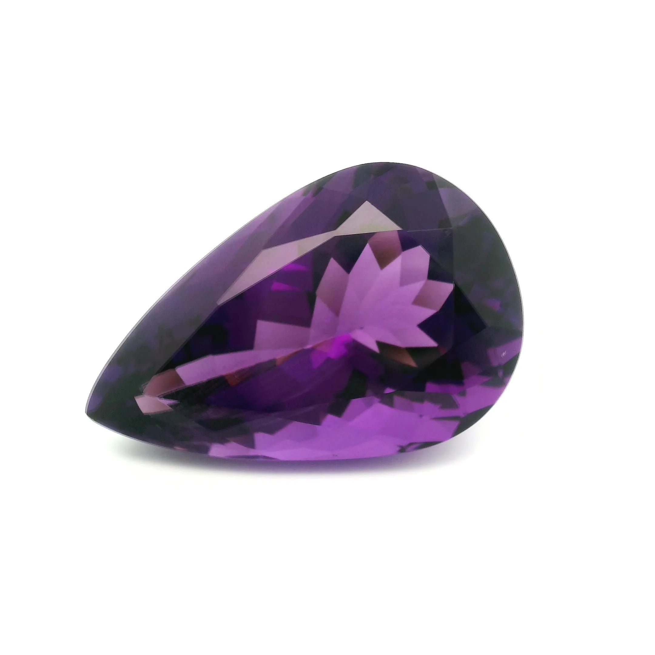 43.13ct Pear Natural Amethyst (Colour Purple, Clarity Eye Clean, Cut Faceted)