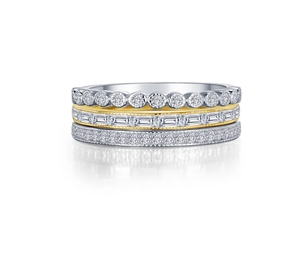Travel 3-Piece Eternity Ring Set