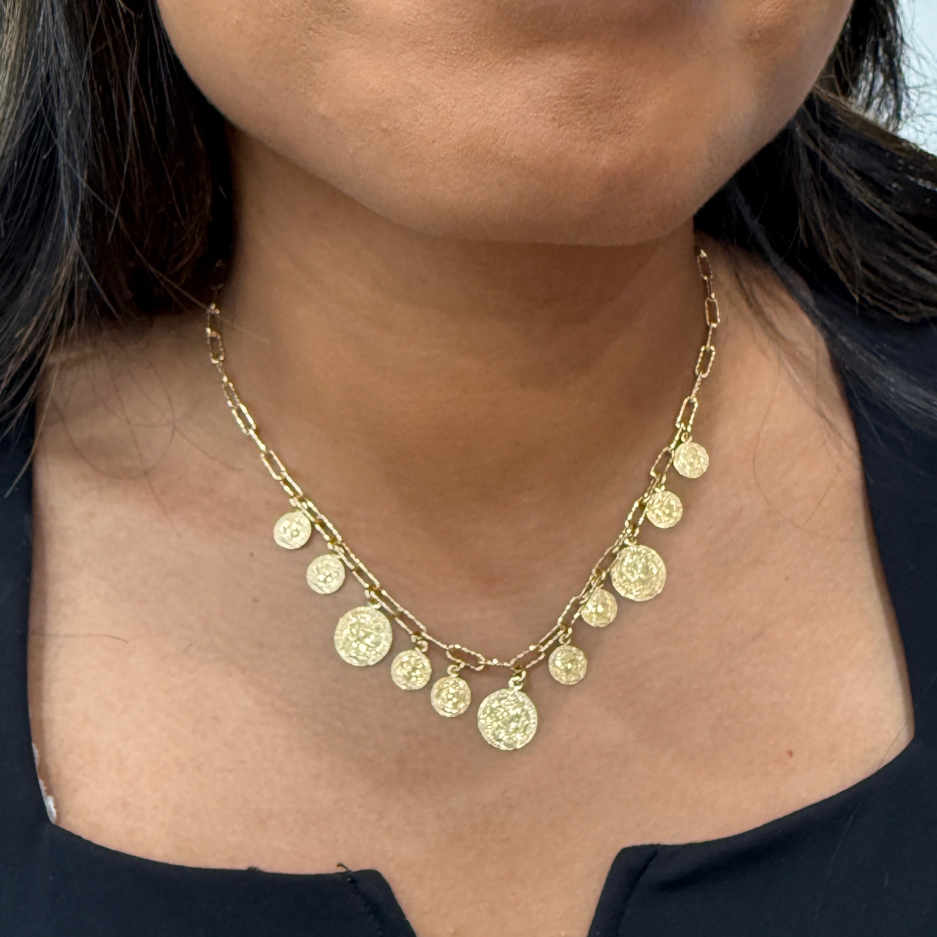 Italian Gold Plated Charm Necklace