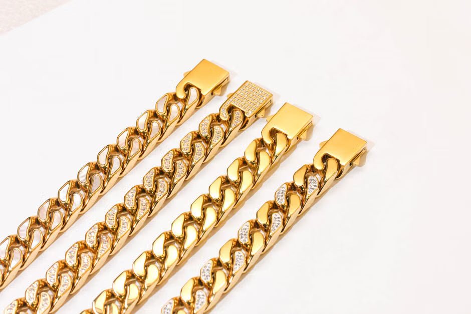 Shine Bright with a 14k Gold Diamond Cut Cuban Link Chain