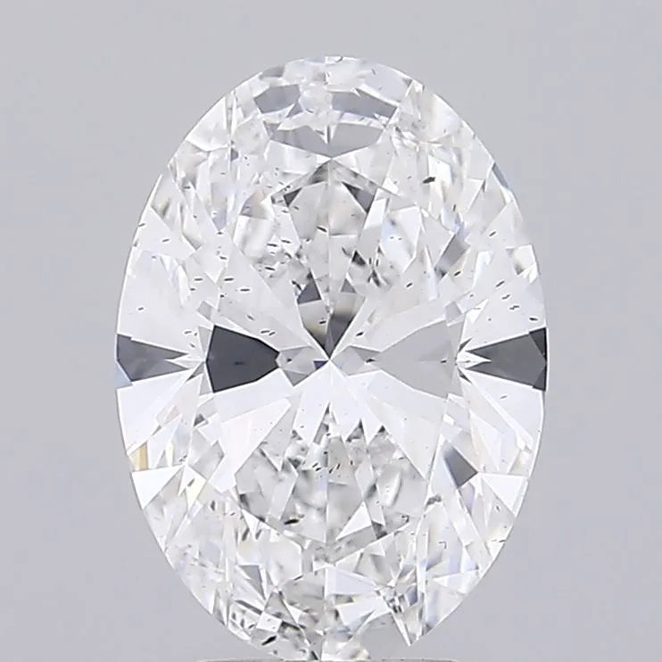 4.00ct Oval Lab Grown Diamond (Colour E, Clarity SI2, IGI Certified)