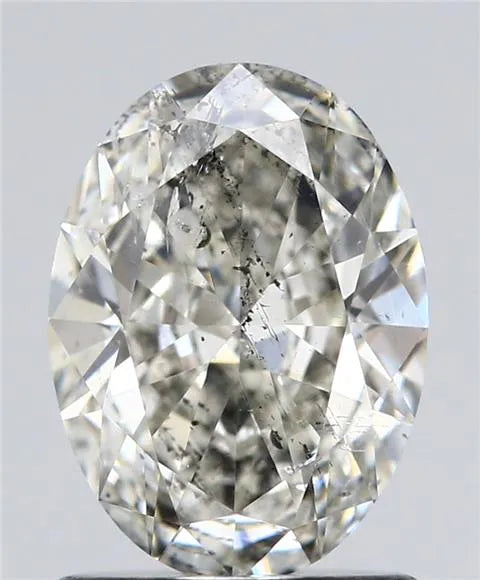 1.02ct Oval Natural Diamond (Colour H, Clarity SI2, HRD Certified)