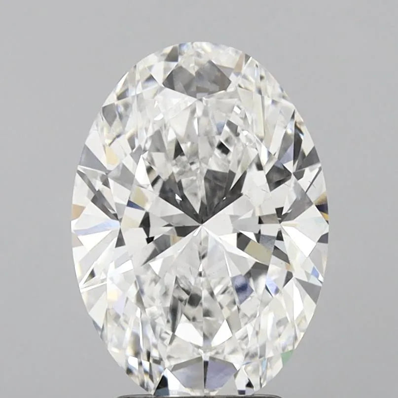 3.71ct Oval Lab Grown Diamond (Colour E, Clarity VS2, IGI Certified)