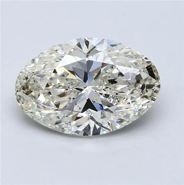 4.00ct Oval Natural Diamond (Colour G, Clarity SI1, EGL)