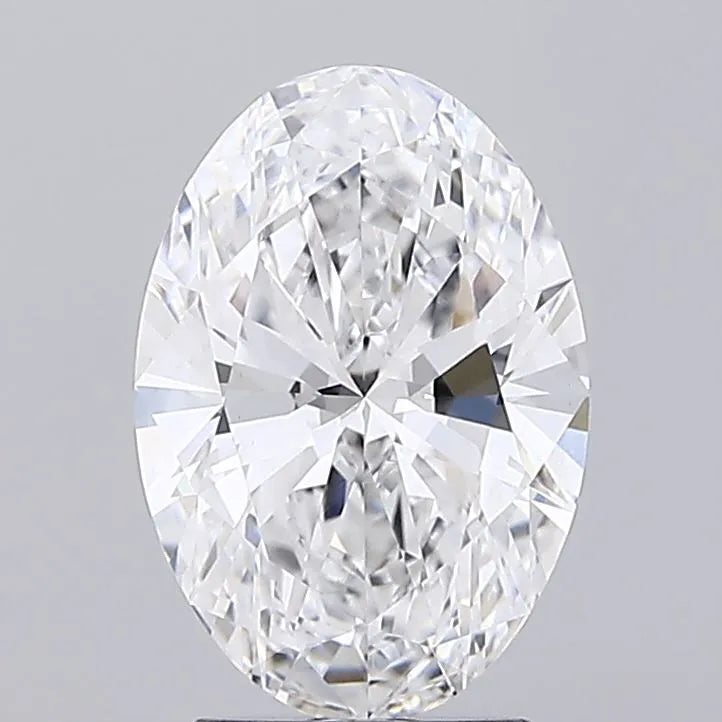 2.70ct Oval Lab Grown Diamond (Colour D, Clarity VVS2, IGI Certified)