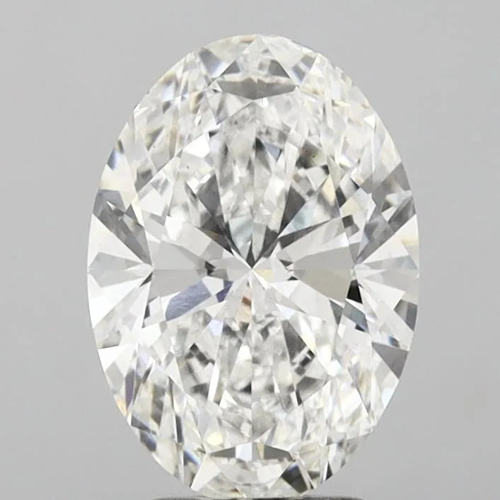 3.09ct Oval Lab Grown Diamond (Colour E, Clarity VS2, IGI Certified)
