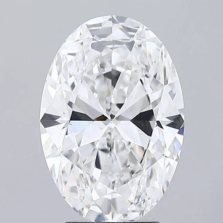 3.25ct Oval Lab Grown Diamond (Colour E, Clarity VVS2, IGI Certified)