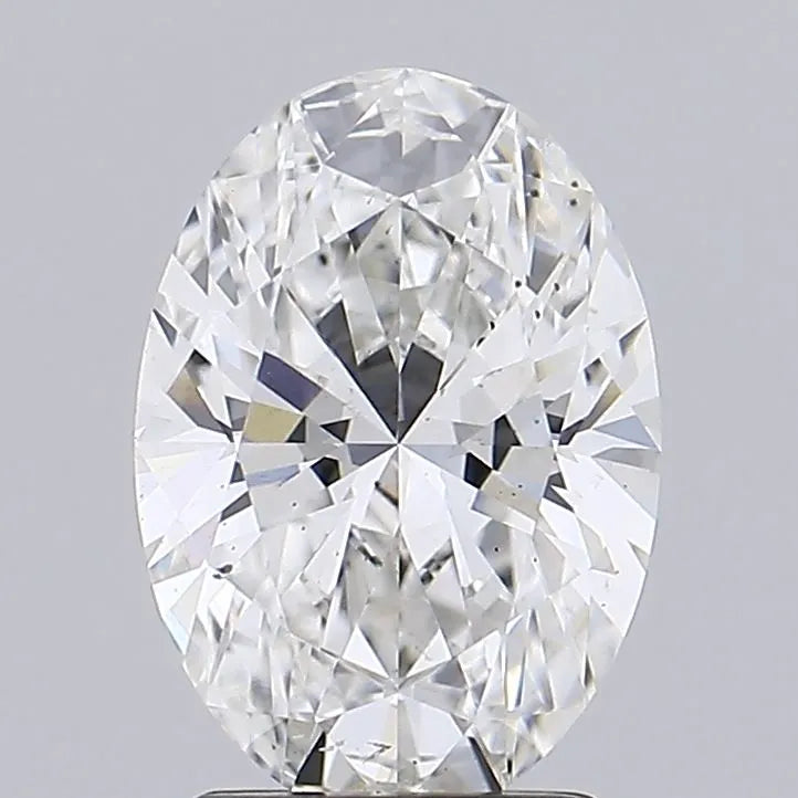 2.18ct Oval Lab Grown Diamond (Colour G, Clarity SI1, Cut EX, IGI Certified)