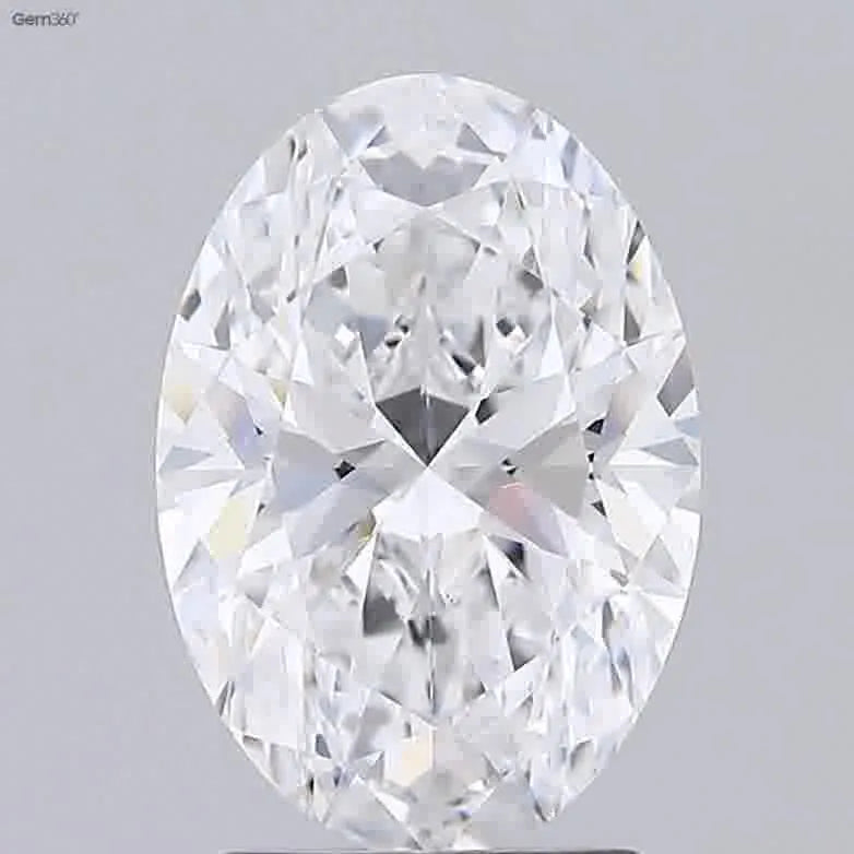 2.50ct Oval Lab Grown Diamond (Colour D, Clarity VVS2, HRD)