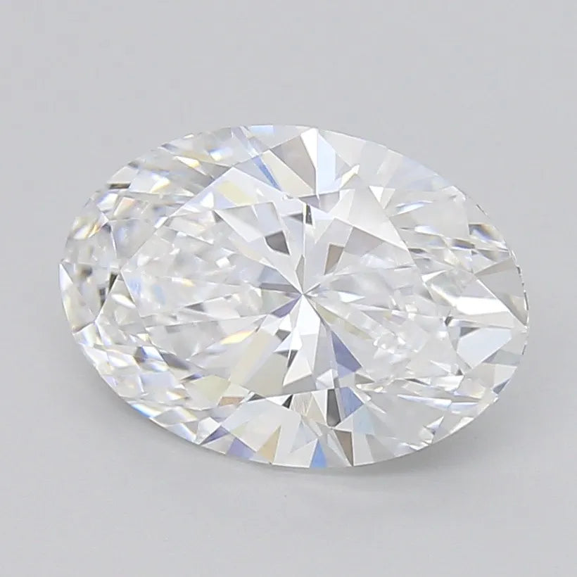 3.20ct Oval Lab Grown Diamond (Colour D, Clarity VVS1, IGI Certified)