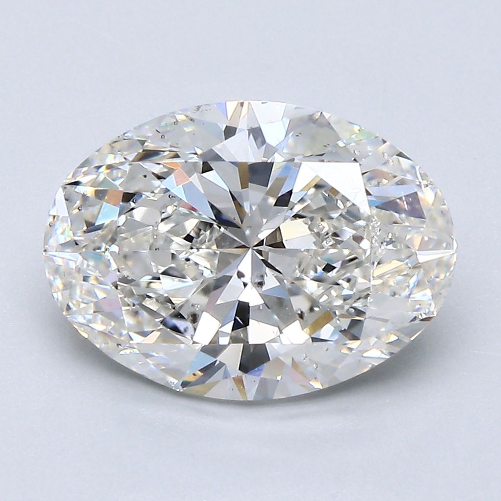 3.51ct Oval Natural Diamond (Colour H, Clarity SI2, GIA)