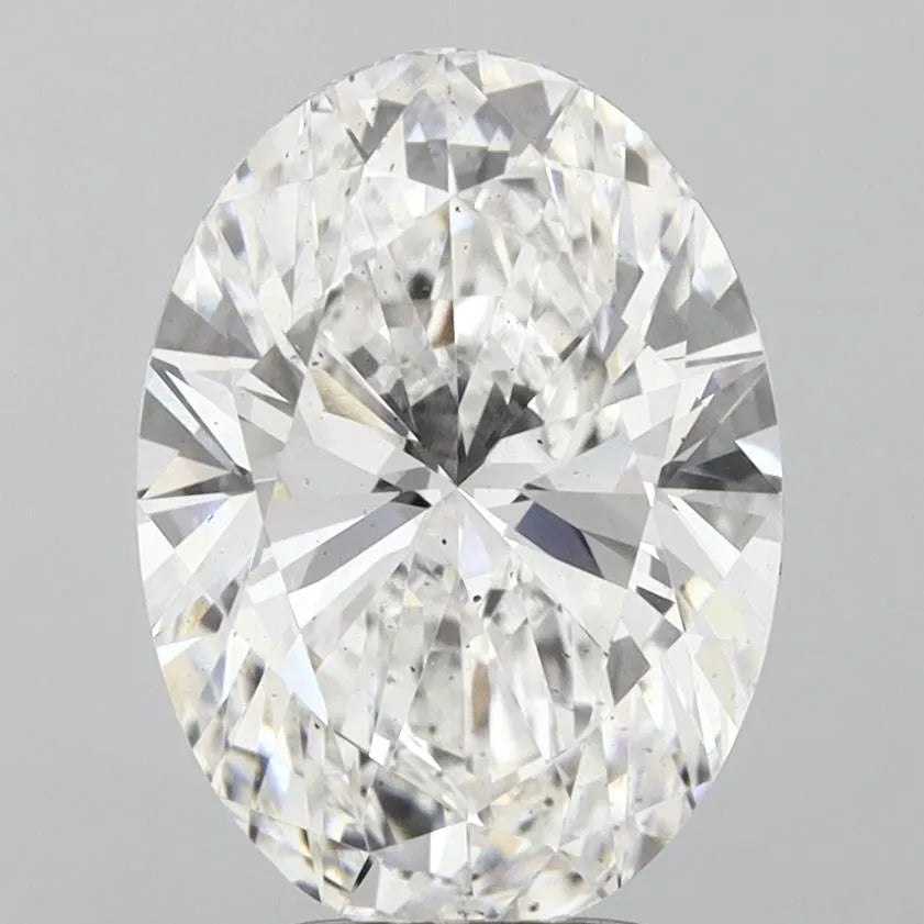 4.00ct Oval Lab Grown Diamond (Colour E, Clarity SI1, IGI Certified)
