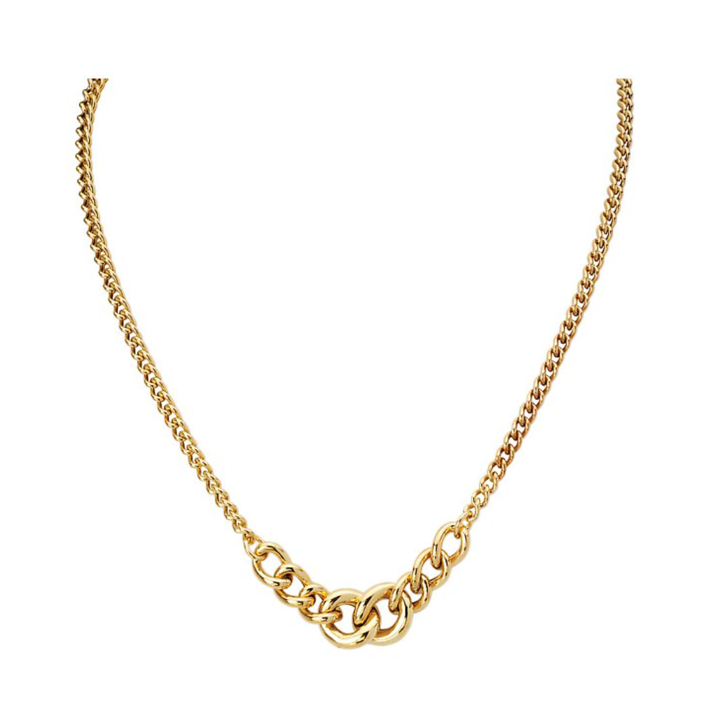 Lora Linked Curb Necklace
